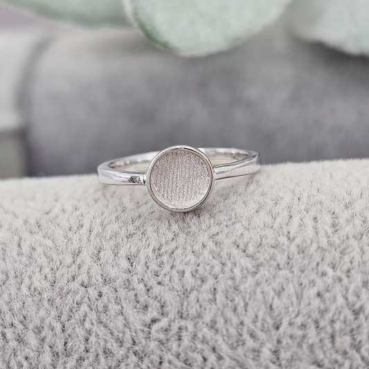 Sterling Silver 6mm Round Ring