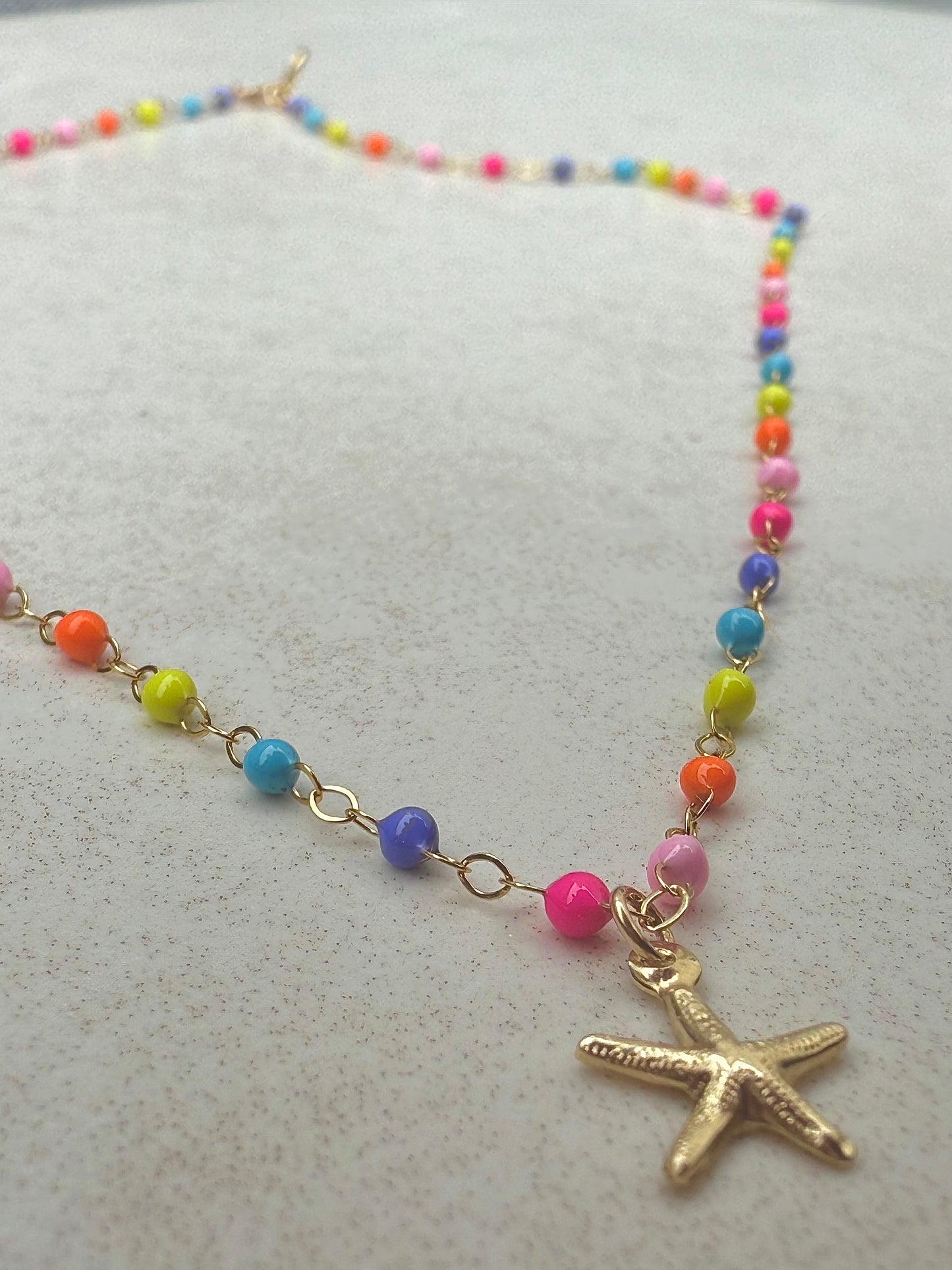 Dainty Rainbow Choker Necklace