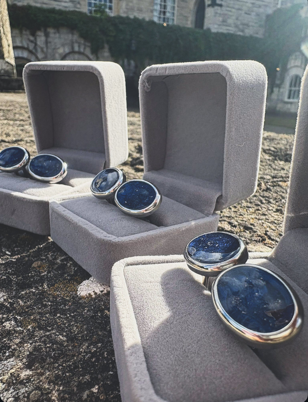 Oval Heavyweight Memorial Ashes Cufflinks