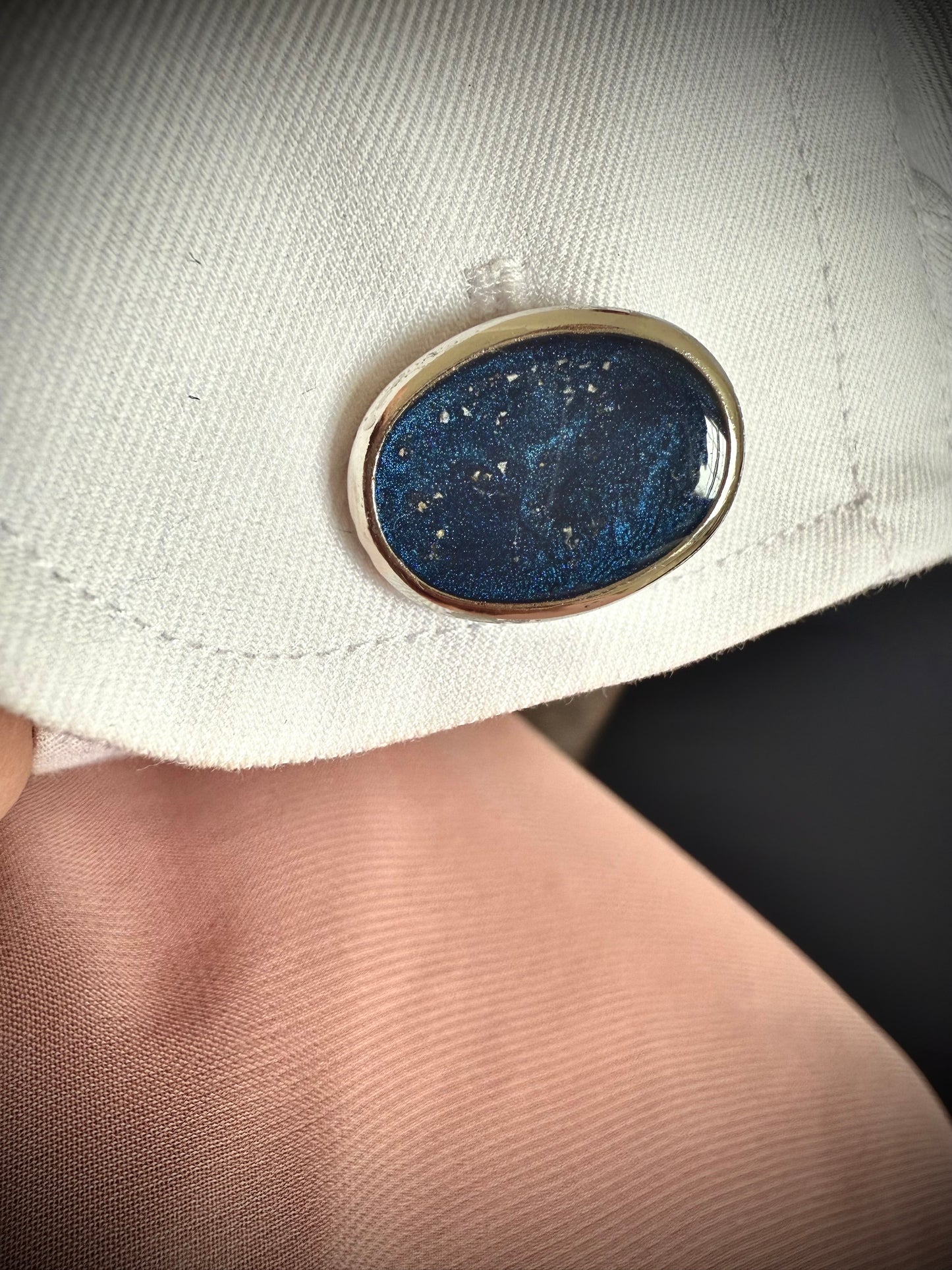 Oval Heavyweight Memorial Ashes Cufflinks