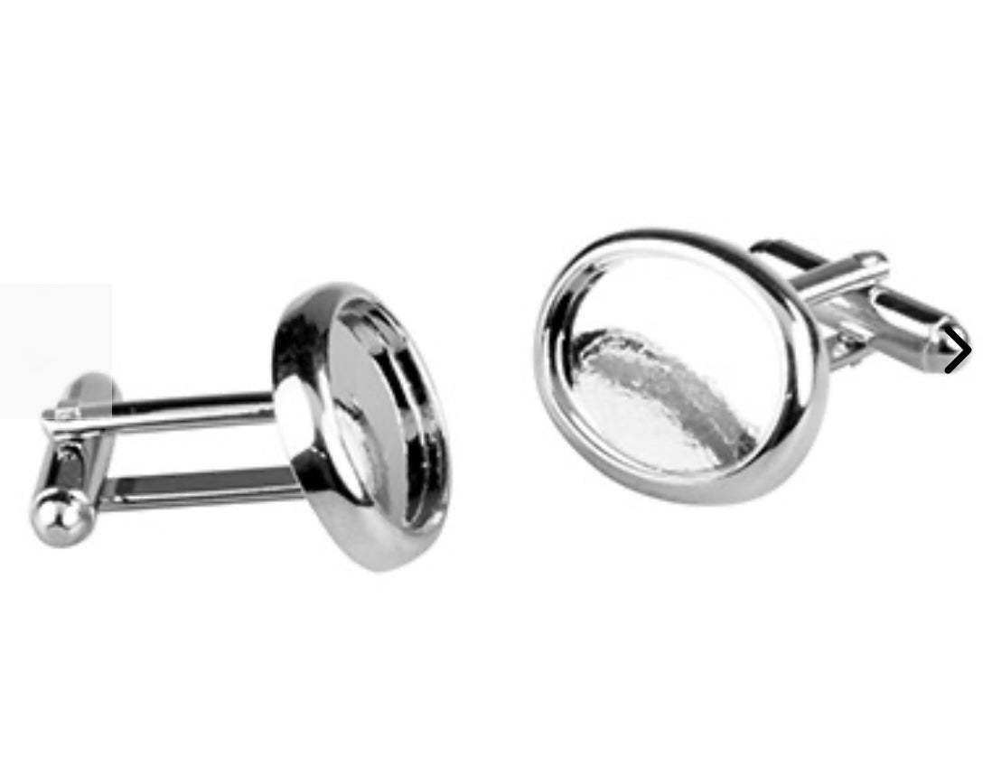 Oval Heavyweight Memorial Ashes Cufflinks