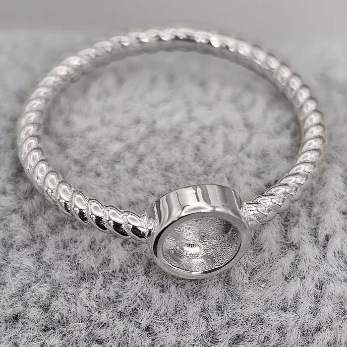 Silver Twist Ring
