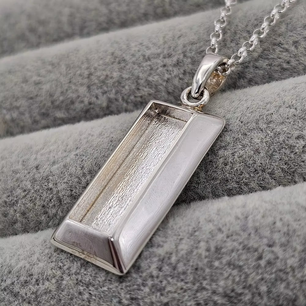 925 Silver Bar Pendant
