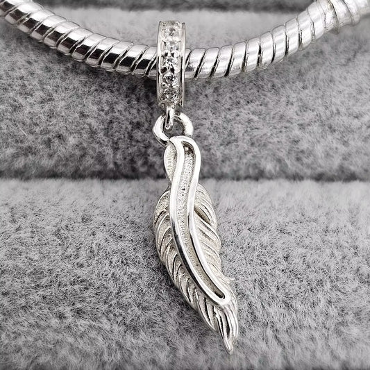 Feather Drop Charm