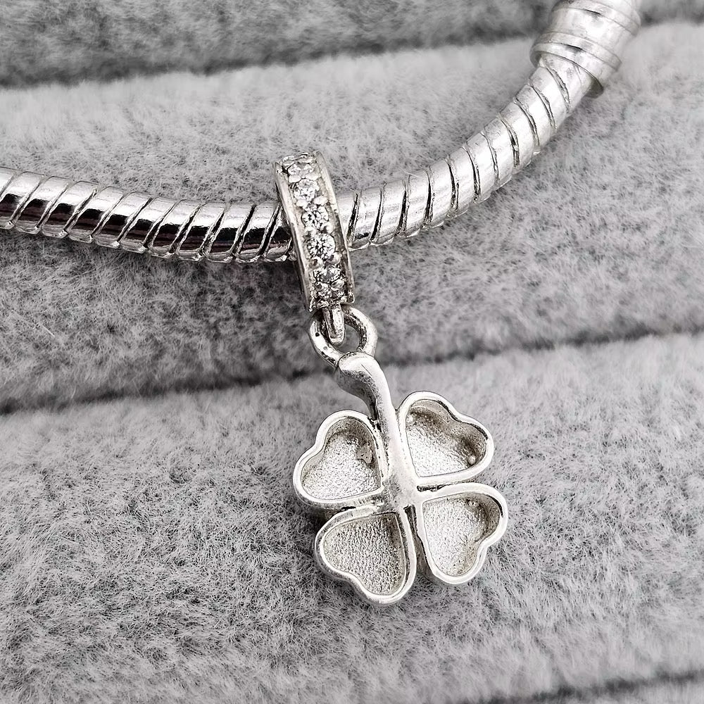 Four Leaf Clover Drop Charm