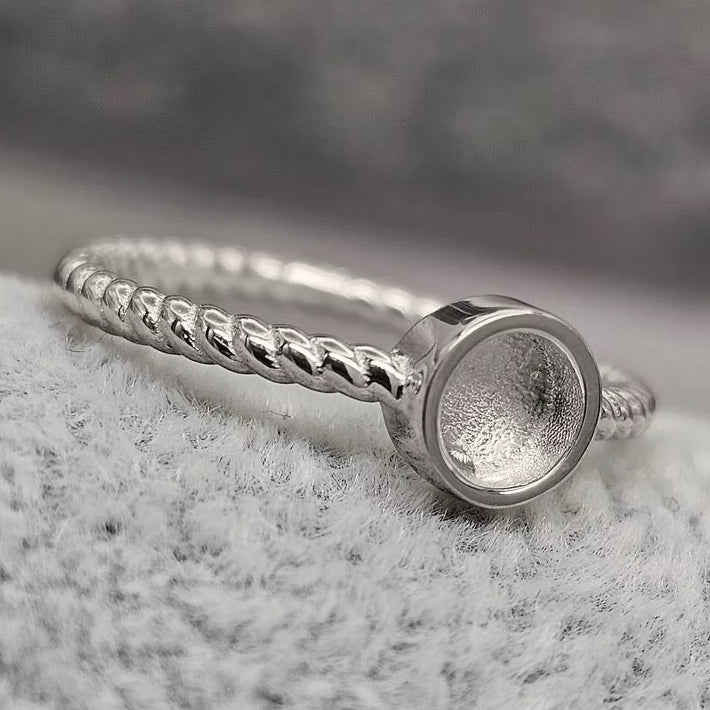 Silver Twist Ring