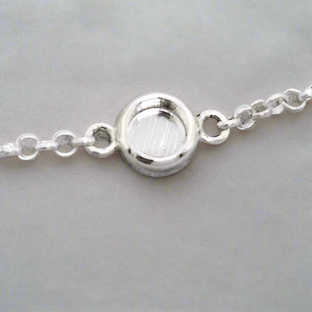 Silver Deep Round Connector