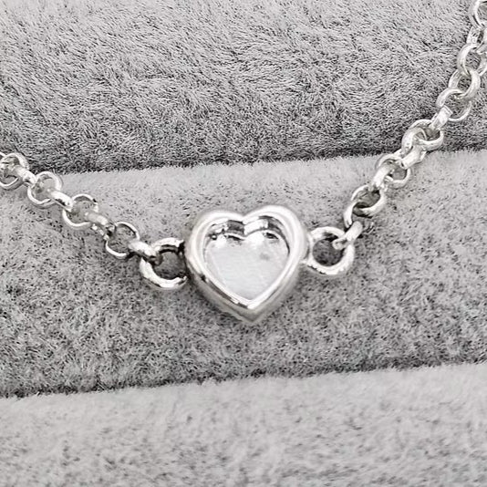Small Heart Connector Charm