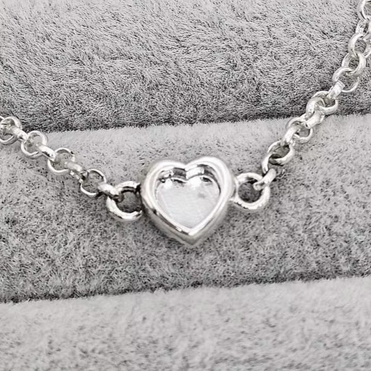 Small Heart Connector Charm