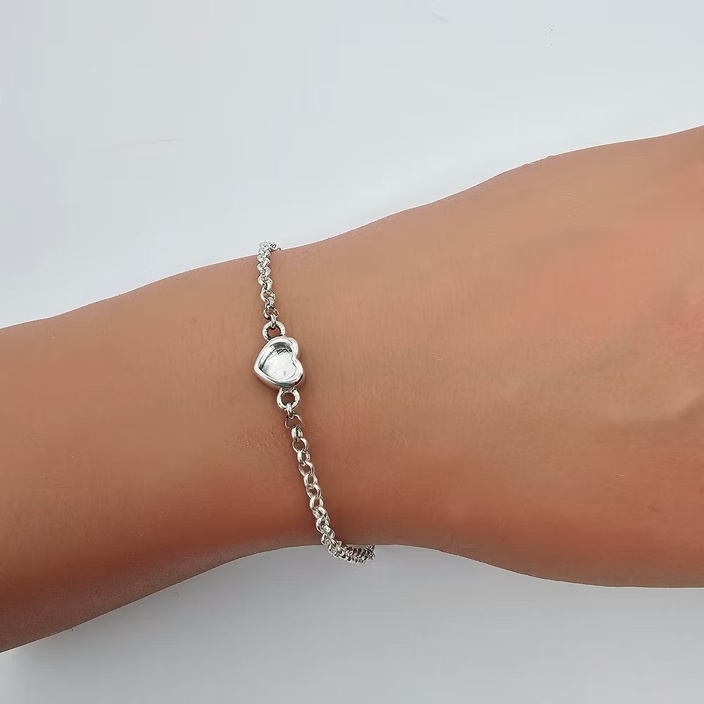 Small Heart Connector Charm