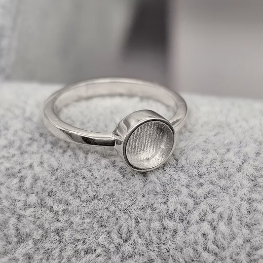Sterling Silver 6mm Round Ring