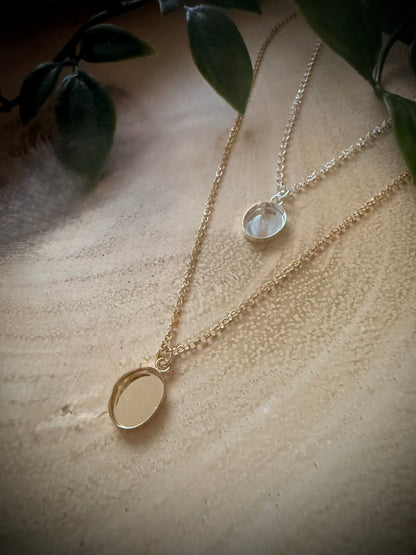 10x8 Oval Memorial Pendant Charm