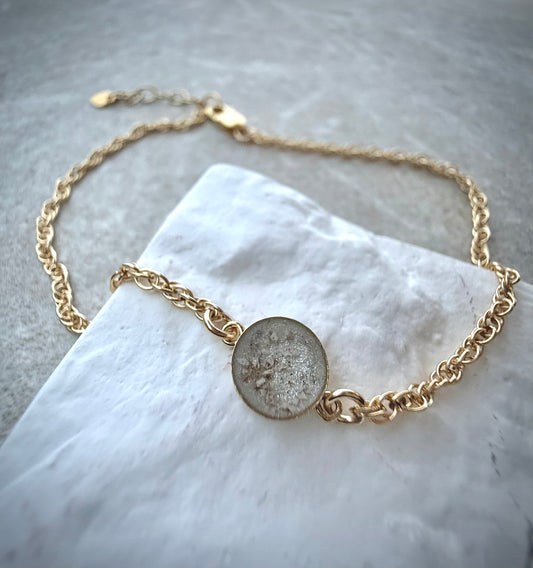 6mm Adjustable Gold Rope Memorial Bracelet