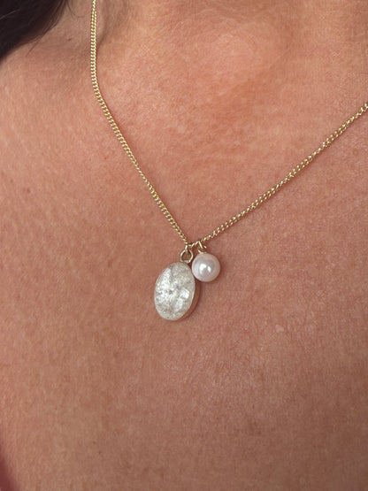 Oval Memorial Pendant Charm