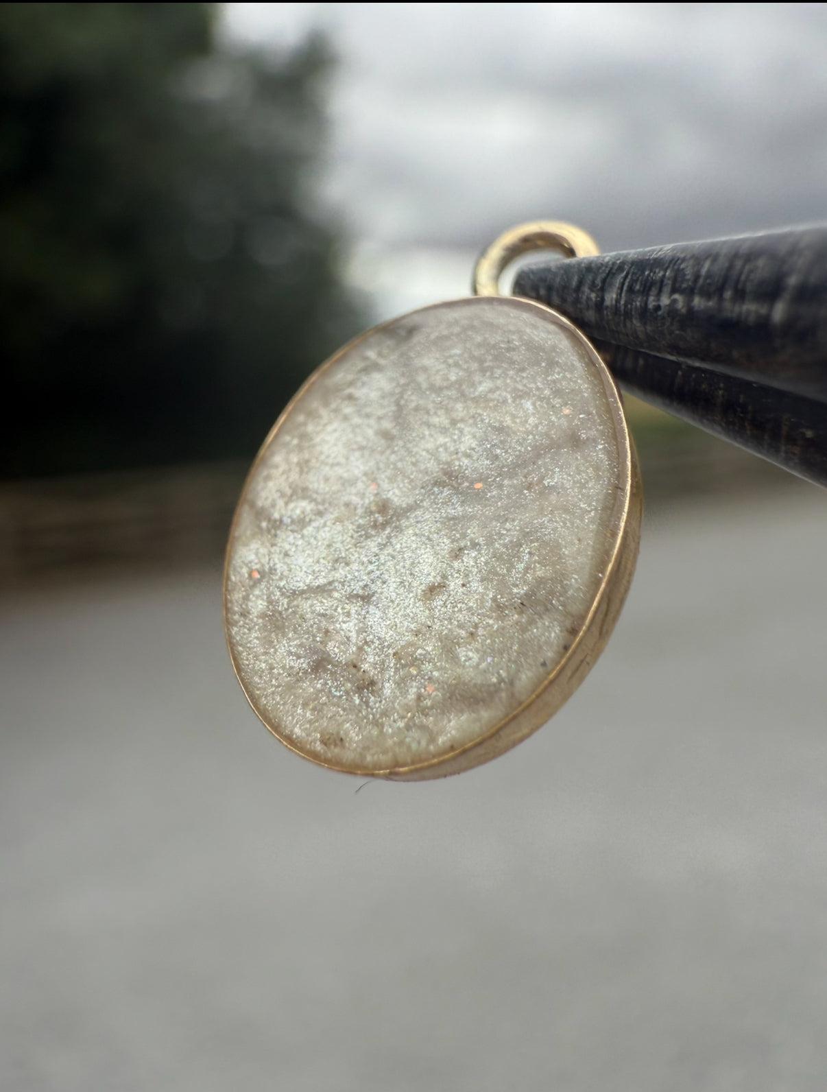 Oval Memorial Pendant Charm