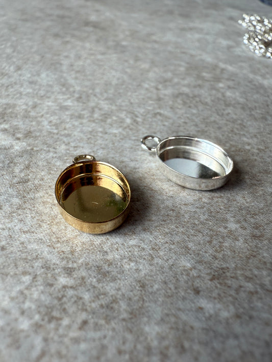 Oval Memorial Pendant Charm