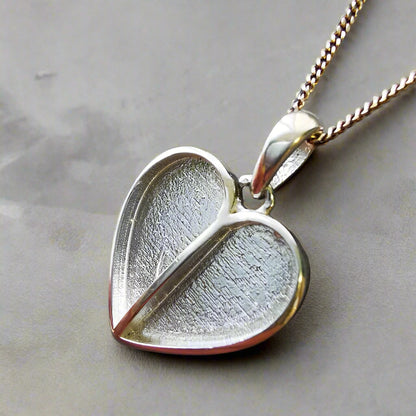 Silver Silver Double Split Heart Pendant