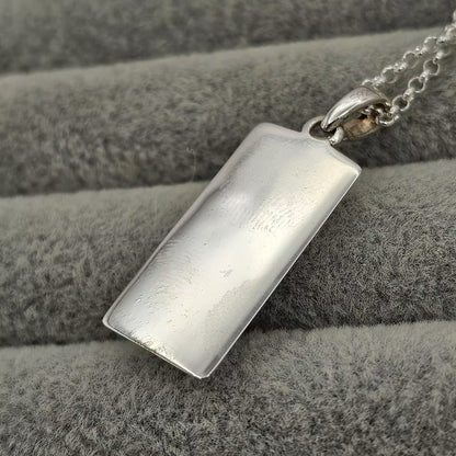 925 Silver Bar Pendant