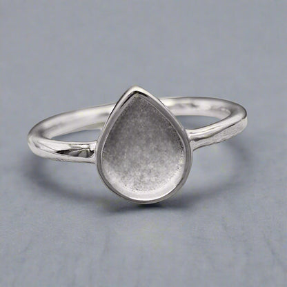 Sterling Silver Teardrop Ring
