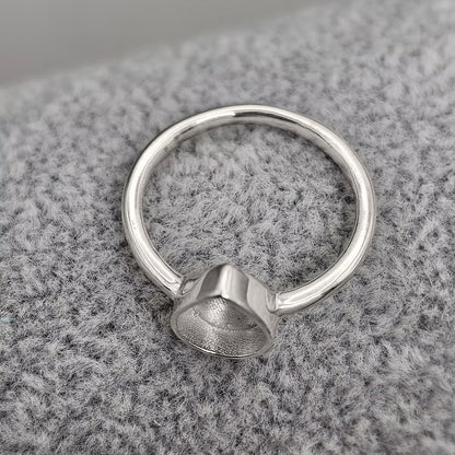 Sterling Silver Teardrop Ring