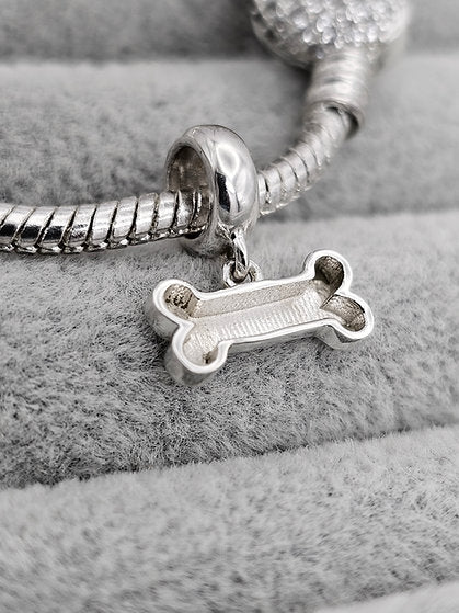 Silver Bone Memorial Charm