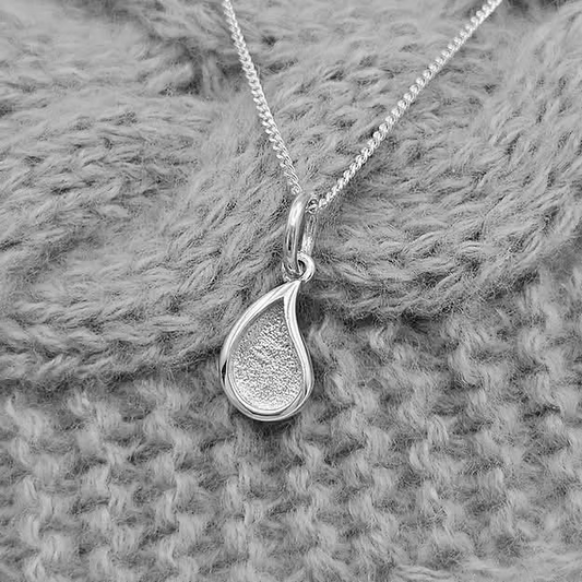 Sterling Silver Droplet Pendant