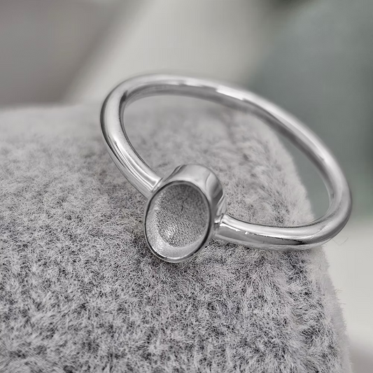 Sterling Silver Oval Ring